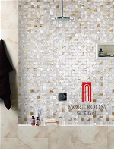 Mother Of Pearl Tiles Interior Design Honeycomb Panel Mosaic Polished Shell Mosaic