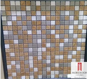 Natural Marble Small Square Polished Mosaic Tile
