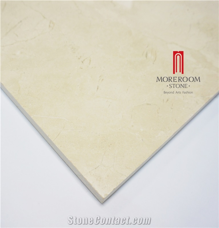 Spain Crema Marfil Natural Marble 36 X36 Polished Laminated Marble Tiles Flooring
