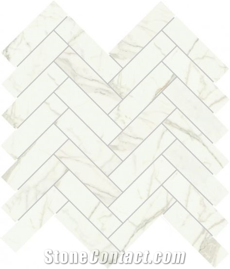 White Marble Mosaic for Flooring Square Marble Mosaic
