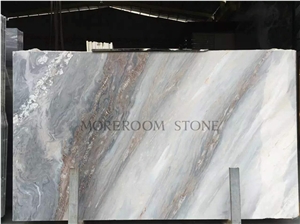 White Marble with Gold Vein Marble Slabs