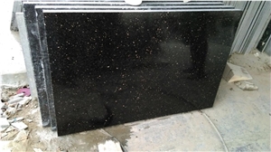 Black Galaxy Granite Tiles & Slabs, Polished Granite Floor Covering Tiles