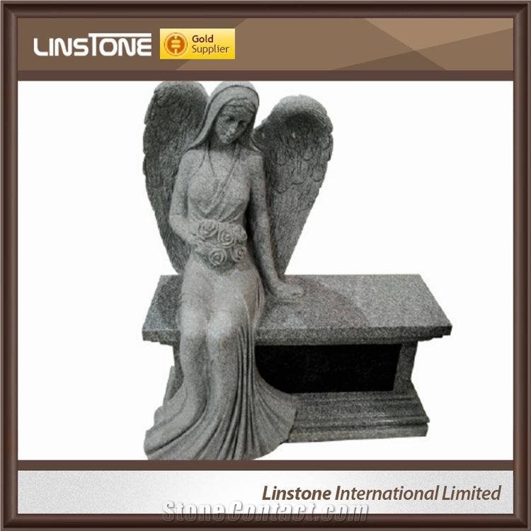 Cheap Price G654 Granite Cemetery Bench for Cemetery
