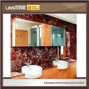Cheap Red Rose Levanto Marble Sinks & Basins