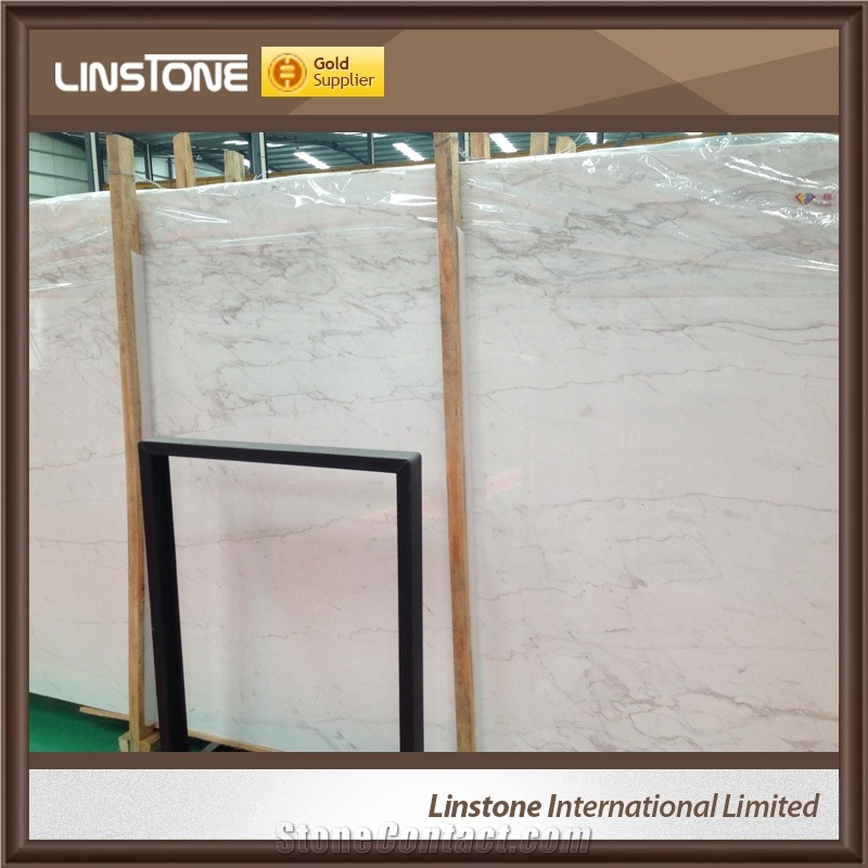 Chinese Supplier Volakas White Marble Floor Tiles Wall Tiles Slabs for Sale