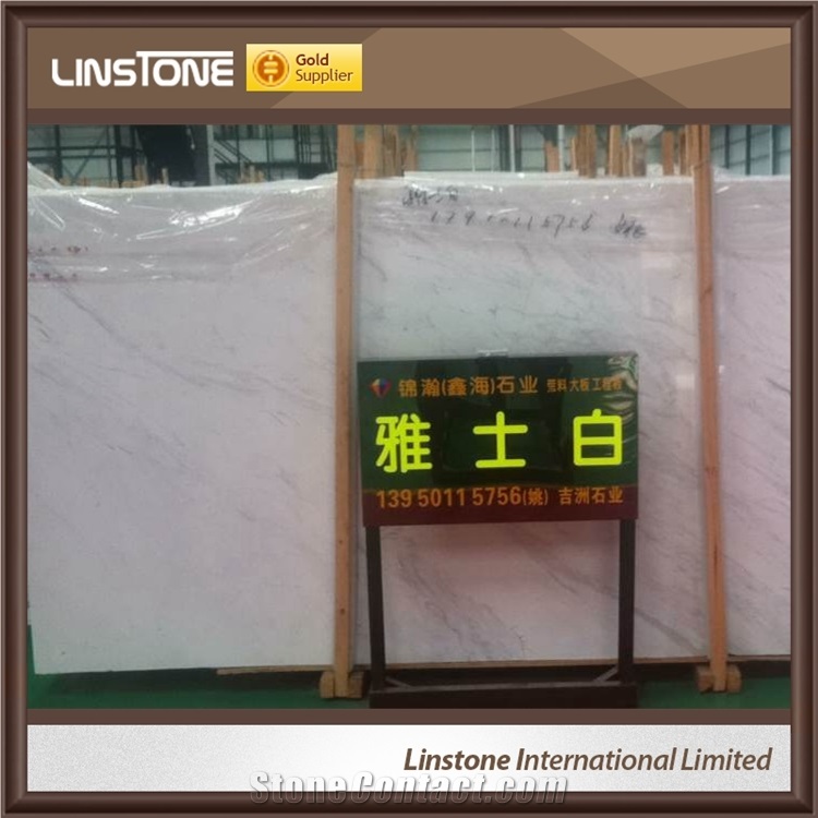 Factory Supplier Cheap Price Aristone White Marble Slab for Ssle