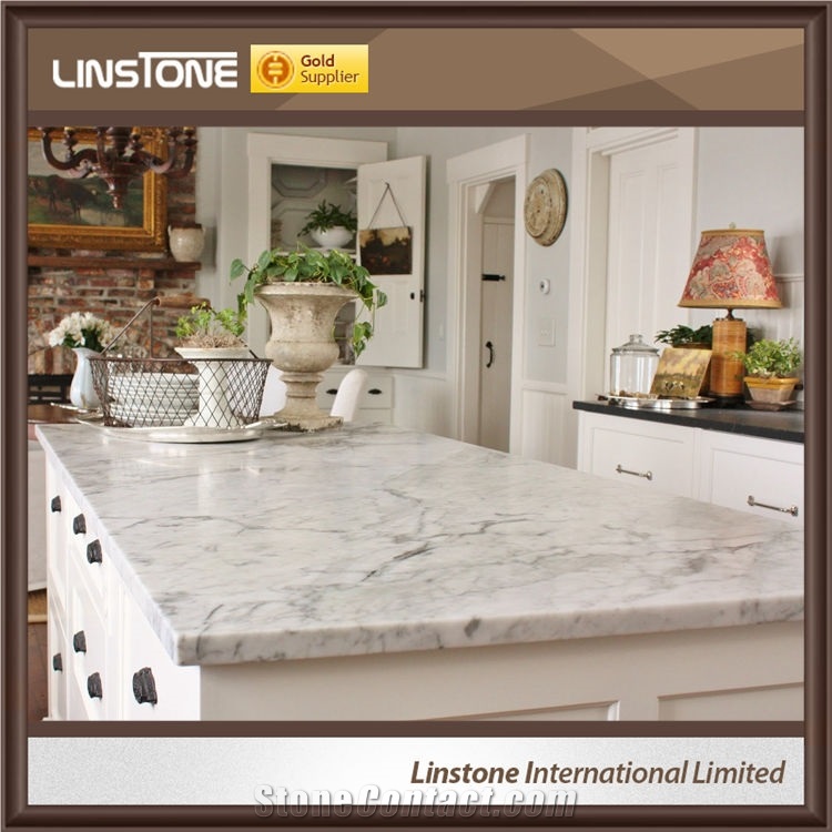 Italian White Carrara Marble Kitchen Countertops for Sale