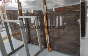 China Dark Brown Rose Marble Slab/Chinese Brown Marble Slabs&Tiles/Big Slabs&Gangsaw Slabs&Strips(Small Slabs)&Customized/Polished Marble/Interior Decoration/For Floor & Wall Paving/Nature Stone