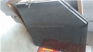 Black Galaxy Countertop, Polished Natural Granite Worktops, Polished Granite Countertop, Kitchen Countertop, Xiamen Winggreen Manufacture