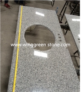 Chinese Supplier White Grey Granite Polished G603 Countertop with Low Price