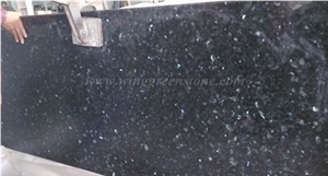 Emerald Black Granite Countertop, Natural Granite Countertop, Polished Granite Countertop, Kitchen Countertop, Xiamen Winggreen Manufacture