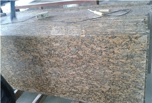 Giallo Fiorito Granite Countertop, Natural Granite Countertop, Polished Granite Countertop, Kitchen Countertop, Xiamen Winggreen Manufacture