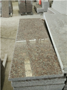 Hot Sale G687 Granite, Peach Red Granite Steps, China Pink Granite Steps & Risers, G687 Treads and Threshold, Xiamen Winggreen Manufacture