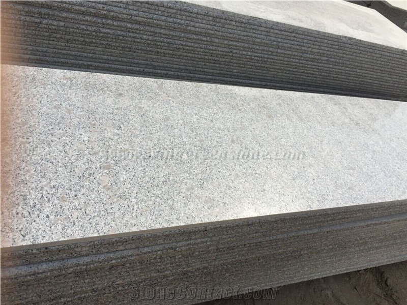 Hot Sale Grey Pearl Steps, Pearl Flower Granite Staircase, G383 Granite Steps, China Grey Granite Steps & Risers, Light Grey Granite Treads and Threshold, Xiamen Winggreen Manufacture
