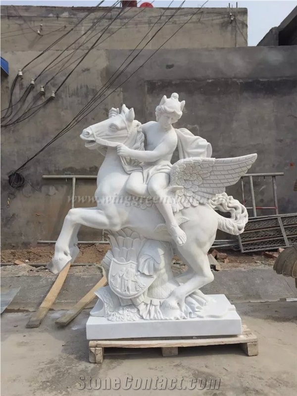 Stone Carving, Animal Stone Sculptures, Handcarved Stone Sculptures,Landscape Animal Sculptures, Winggreen Stone
