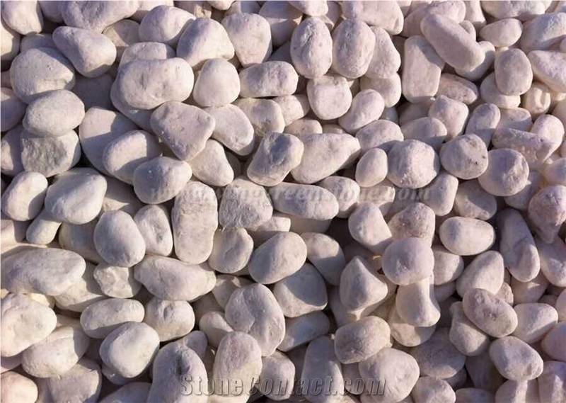 White Pebbles for Pebble Walkway/Road Decoration from Winggreen Stone