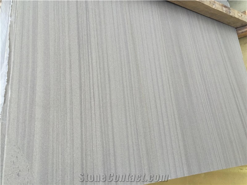 China Wooden Grey Sandstone Slabs & Tiles