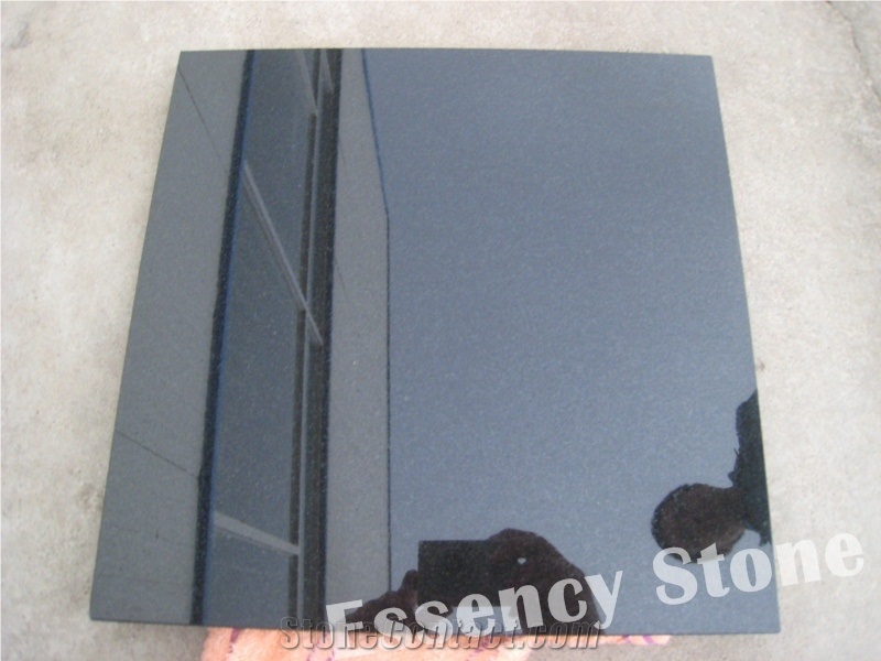 Absolute Black Granite Tiles 305x305x10mm Polished,China Hebei Black Granite Flooring Tiles