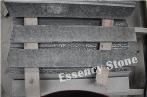 Black Window Sill with Flamed Surface,Flamed Black Basalt Window Sill with Raindrop Groove