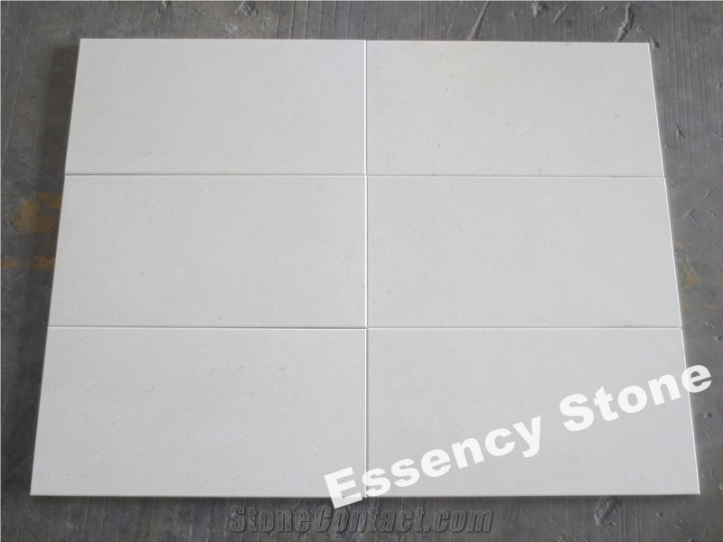 Bush Hammered Moca Crema Limestone Tiles, Turkey Bush Hammered Beige Limestone Tiles for Flooring and Walling