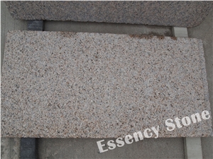 Bush Hammered Zhangpu G682 Rustic Yellow Granite Tile & Slab Wall Cladding Tile,Shrimp Pink Granite