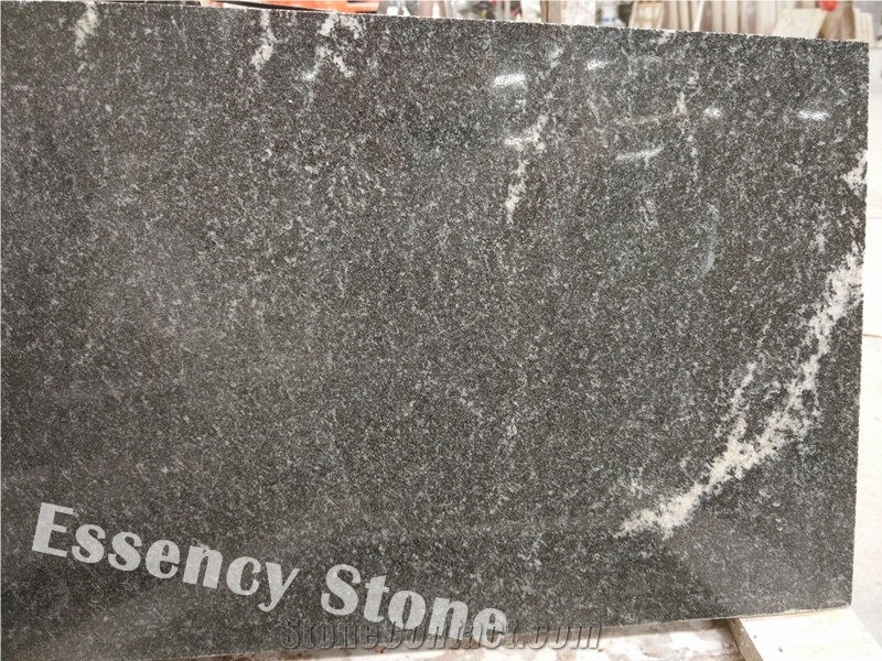 China Jet Mist Granite Polished,Mist Black Via Lactea Granite Tile & Slab,Kashmir Black Granite