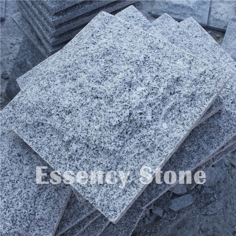 China Light Grey Color G640 Bianco Sardo Granite Mushroom Building Stone,China Luna Pearl Granite Landscaping Wall Stone