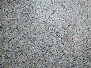 China Zhaoyuan Polished G383 Pearl Flower Granite Slab,Grey Granite with Pink Flower Granite Tile,Jade White Granite
