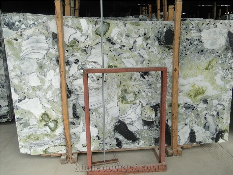 Cold Jade Marble,Ice Green Marble,Colorful Jade Marble,Primavera Marble Polished China Multicolor Tiles & Slabs for Walling and Flooring