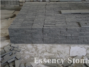 Cultured Natural Split Face Ledge Stone G654 Padang Dark Grey Granite Stacked Stone Veneer for Wall Cladding