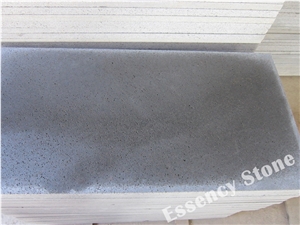 Honed Fujian Black Grey Basalt Tile & Slab with Small Holes