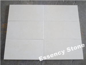 Honed Moca Crema Limestone Tiles, White Limestone Tiles, Turkey Honed Beige Limestone Tiles for Flooring & Walling
