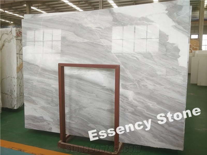 Ice Age Marble, China Cloudy Vein Grey Marble, China Polished Grey Marble Slabs for Walling & Flooring