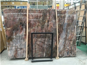 China Red Marble Slab- Louis Red, Chinese Red Marble