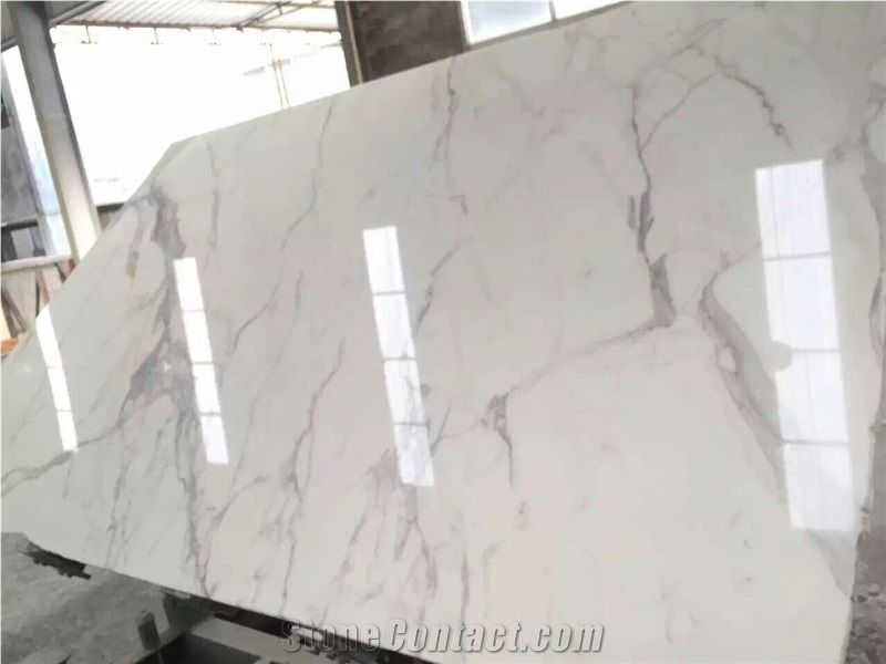 China Factory Direct Sales Statuario White Marble Tile/Slab,Wall Floor Marble Slab