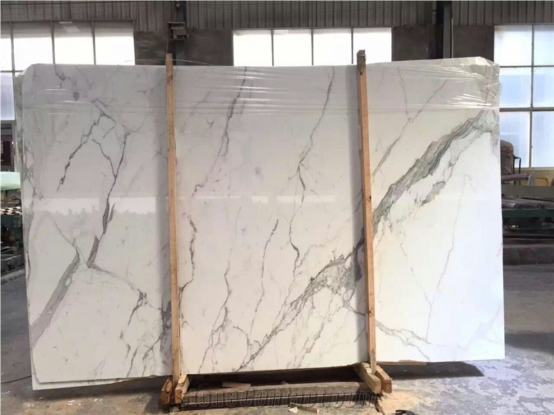 Italy Beautiful White Colour Statuario Marble Stone Slab From China Colour Statuario Marble Stone Slab