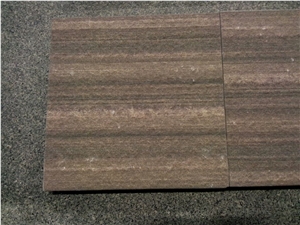 China Purble Wooden Vein Sandstone, Slabs,Tile, Flooring Tile, Wallstone,Floor Covering