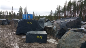 Gabbro Diabase - Karelia Black Granite Blocks