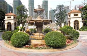 Decorate Water Scene Granite Fountain Park Square