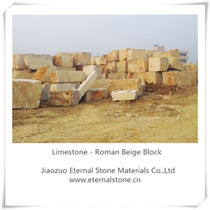 Limestone Material Roman Beige Tile and Slab