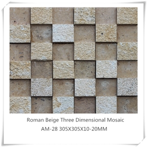 Natural Stone Am-10,Am-14,Am-21,Am-28 Three Dimensional Mosaic Product