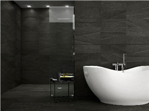 Dark Slate Modern Bathroom Design