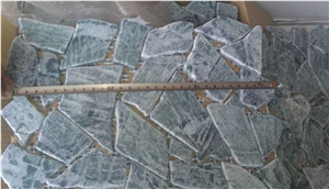India Green Marble Mosaic for Wall Cladding