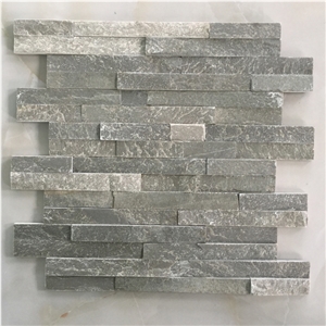 Hhsc10x40-001on Sale China P013 Green Slate Cultured Stone/Wall Cladding/Stacked Stone Wall Panel/Manufactured Stone Veneer