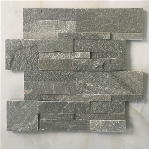 On Sale China P013 Green Slate Cultured Stone/Wall Cladding/Stacked Stone Wall Panel/Manufactured Stone Veneer