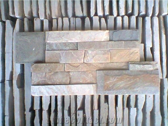 On Sale China P014 Slate Stone Panel/Cultured Stone Wall Cladding/Stacked Stone Wall Panel