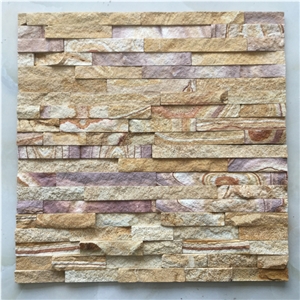 On Sale China Rusty Quartzite Stone Panel /Wall Cladding/Stacked Stone Wall Panel/Manufactured Stone Veneer