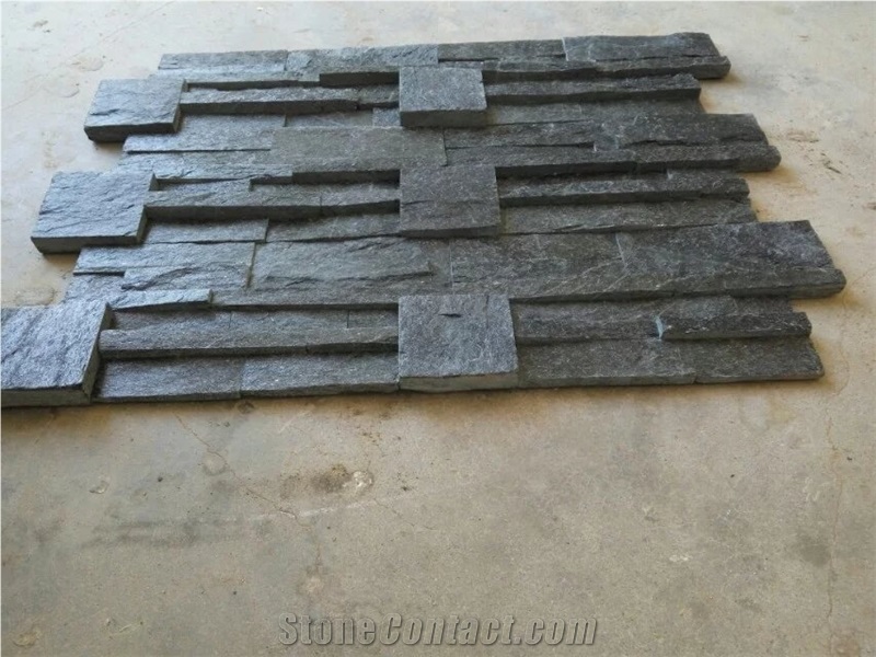Black Slate Wall Cladding Ledge Stone Veneers
