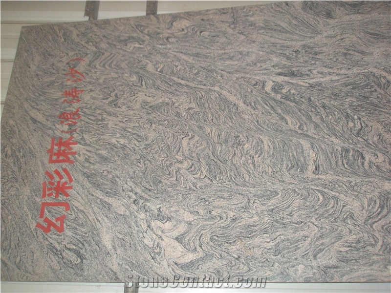 China Juparana Granite Grey Pink Granite Polished Slabs & Tiles