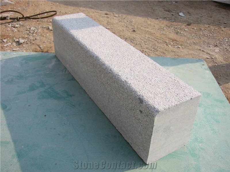 G341 China Grey Granite Bushhammered Kerb Stone Curb Roadstone Sidestone